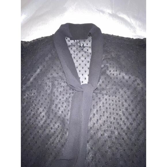 Adrianna Papell Sheer Blouse with Bow - Size XL - NWOT - Beautiful! - Picture 4 of 11